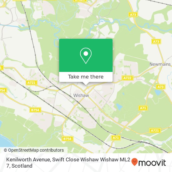 Kenilworth Avenue, Swift Close Wishaw Wishaw ML2 7 map