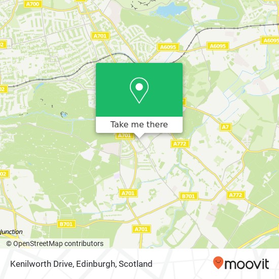 Kenilworth Drive, Edinburgh map