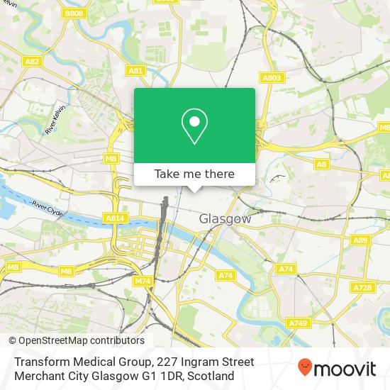 Transform Medical Group, 227 Ingram Street Merchant City Glasgow G1 1DR map