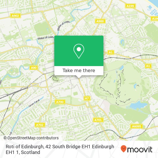 Roti of Edinburgh, 42 South Bridge EH1 Edinburgh EH1 1 map