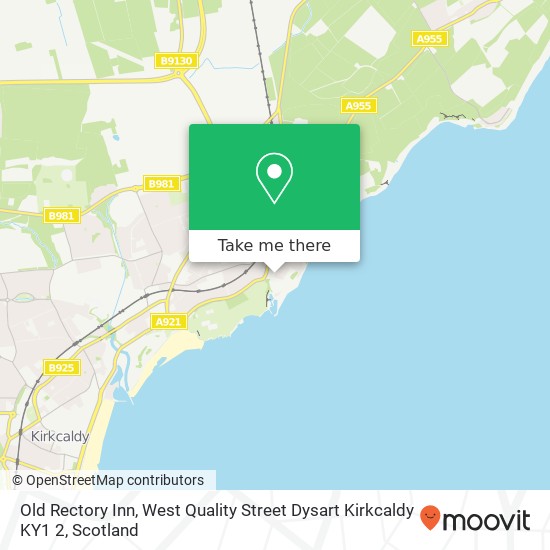 Old Rectory Inn, West Quality Street Dysart Kirkcaldy KY1 2 map