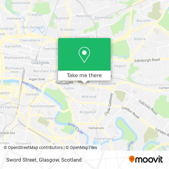 Sword Street, Glasgow map
