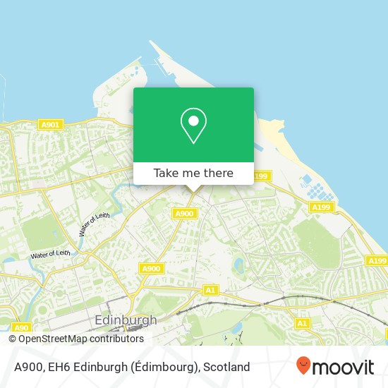 A900, EH6 Edinburgh (Édimbourg) map