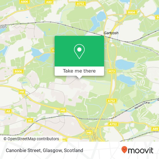 Canonbie Street, Glasgow map