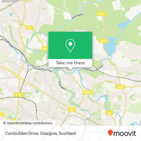 Cumlodden Drive, Glasgow map