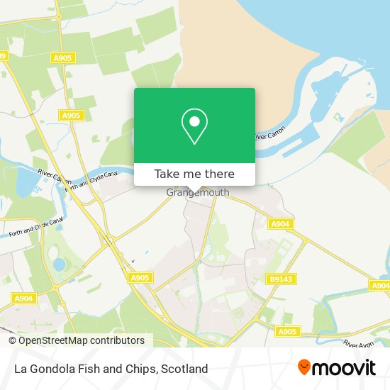 La Gondola Fish and Chips map