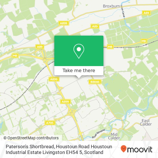 Paterson's Shortbread, Houstoun Road Houstoun Industrial Estate Livingston EH54 5 map