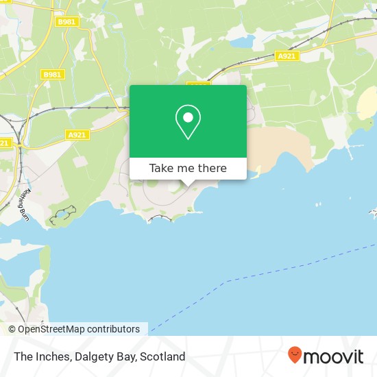 The Inches, Dalgety Bay map