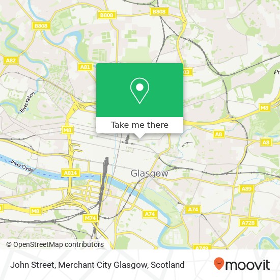 John Street, Merchant City Glasgow map