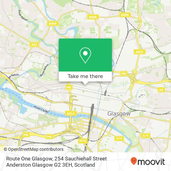 Route One Glasgow, 254 Sauchiehall Street Anderston Glasgow G2 3EH map