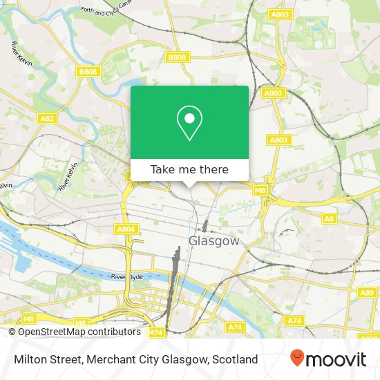 Milton Street, Merchant City Glasgow map