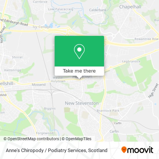Anne's Chiropody / Podiatry Services map
