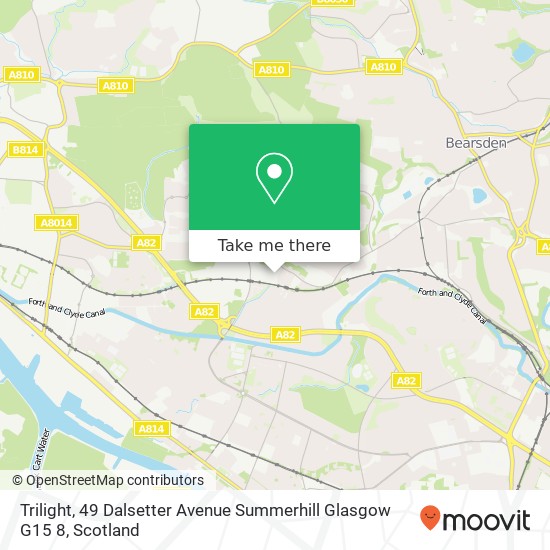 Trilight, 49 Dalsetter Avenue Summerhill Glasgow G15 8 map
