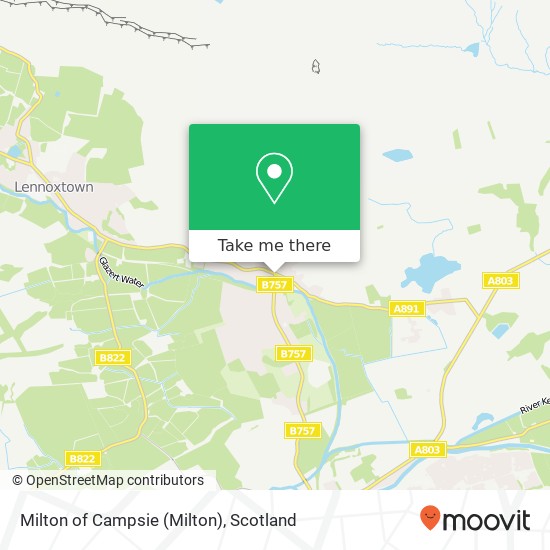 Milton of Campsie map