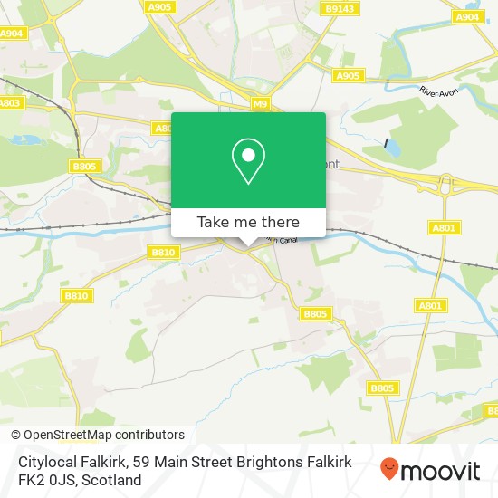 Citylocal Falkirk, 59 Main Street Brightons Falkirk FK2 0JS map