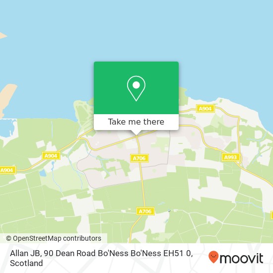 Allan JB, 90 Dean Road Bo'Ness Bo'Ness EH51 0 map