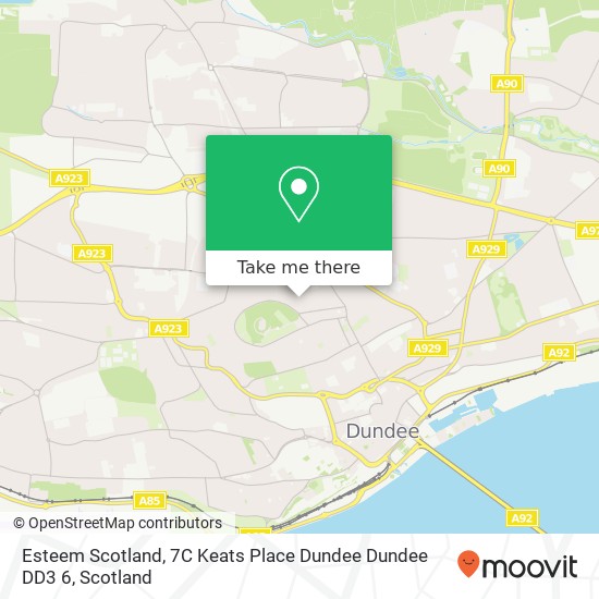 Esteem Scotland, 7C Keats Place Dundee Dundee DD3 6 map