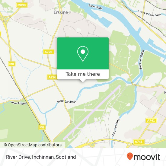 River Drive, Inchinnan map