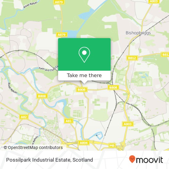 Possilpark Industrial Estate map