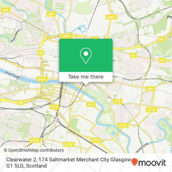 Clearwater 2, 174 Saltmarket Merchant City Glasgow G1 5LG map