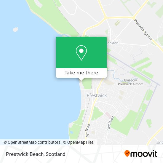 Prestwick Beach map