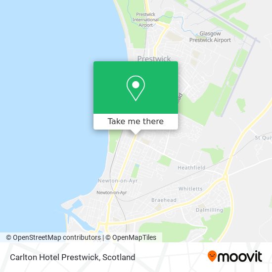 Carlton Hotel Prestwick map