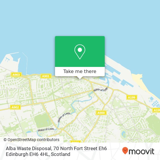 Alba Waste Disposal, 70 North Fort Street Eh6 Edinburgh EH6 4HL map