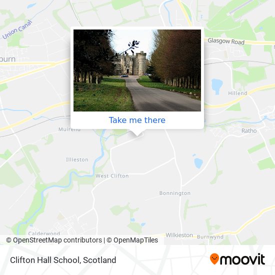 Clifton Hall School map