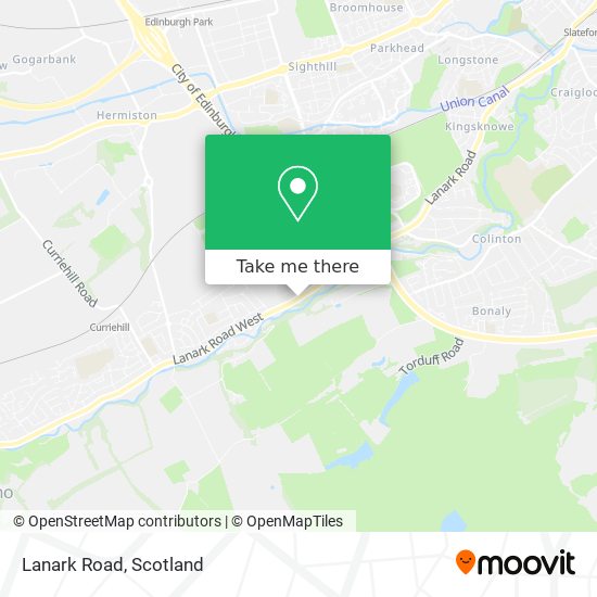 Lanark Road map