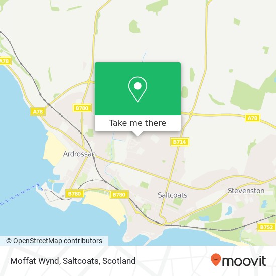 Moffat Wynd, Saltcoats map