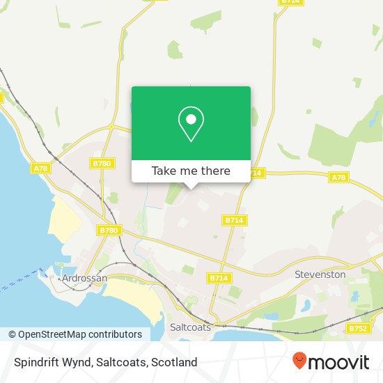 Spindrift Wynd, Saltcoats map