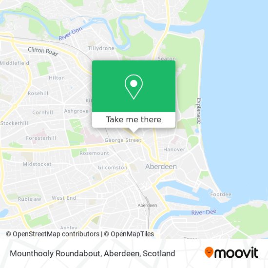 Mounthooly Roundabout, Aberdeen map