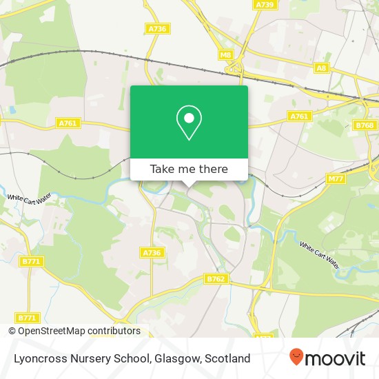 Lyoncross Nursery School, Glasgow map