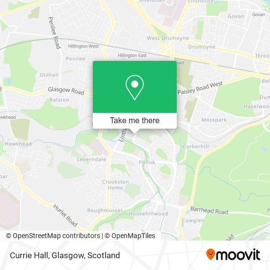 Currie Hall, Glasgow map