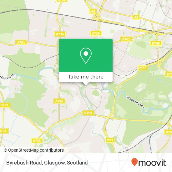 Byrebush Road, Glasgow map