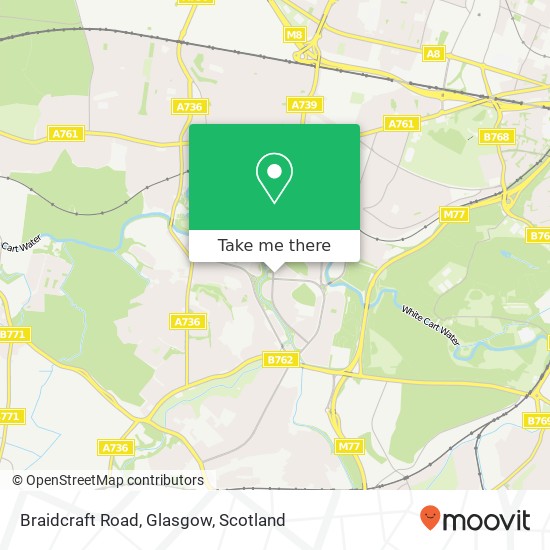 Braidcraft Road, Glasgow map