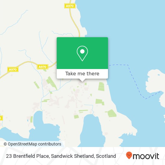 23 Brentfield Place, Sandwick Shetland map