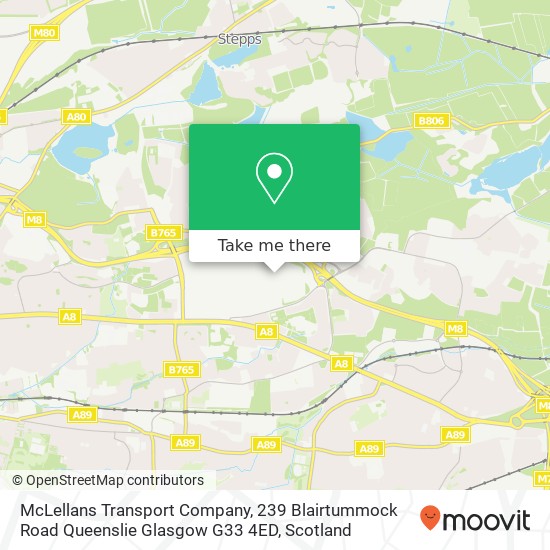 McLellans Transport Company, 239 Blairtummock Road Queenslie Glasgow G33 4ED map