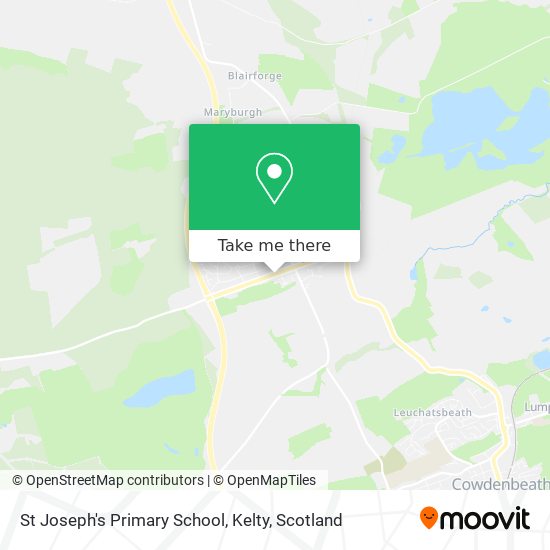 St Joseph's Primary School, Kelty map
