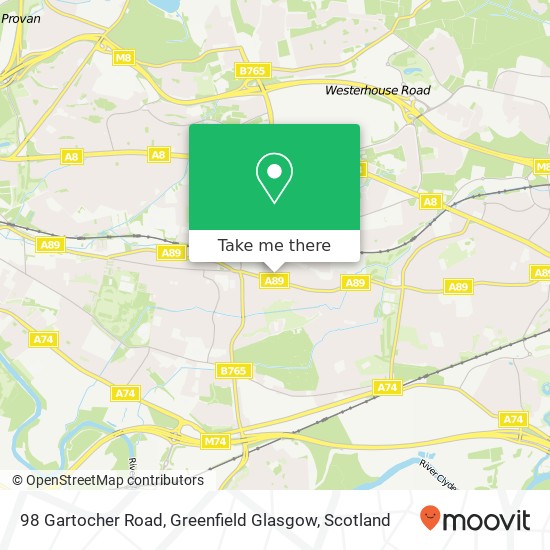 98 Gartocher Road, Greenfield Glasgow map