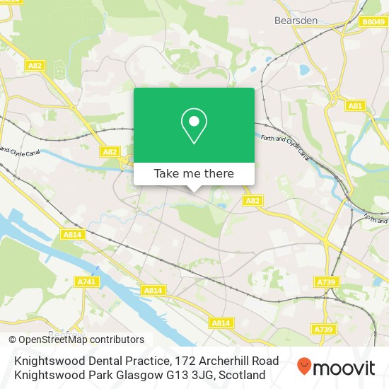 Knightswood Dental Practice, 172 Archerhill Road Knightswood Park Glasgow G13 3JG map