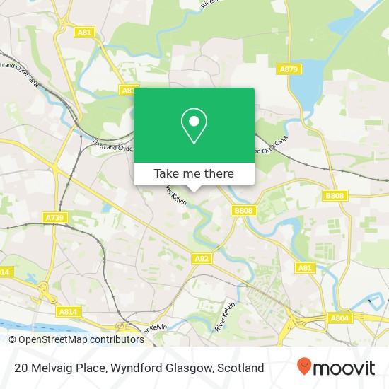 20 Melvaig Place, Wyndford Glasgow map