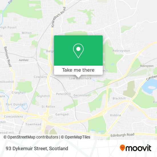 93 Dykemuir Street map