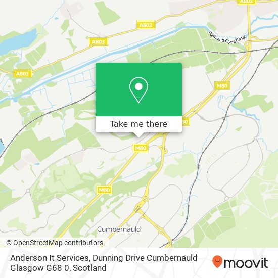 Anderson It Services, Dunning Drive Cumbernauld Glasgow G68 0 map