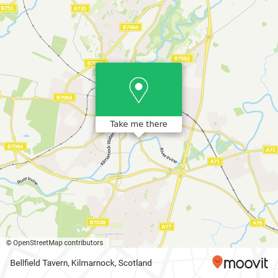 Bellfield Tavern, Kilmarnock map