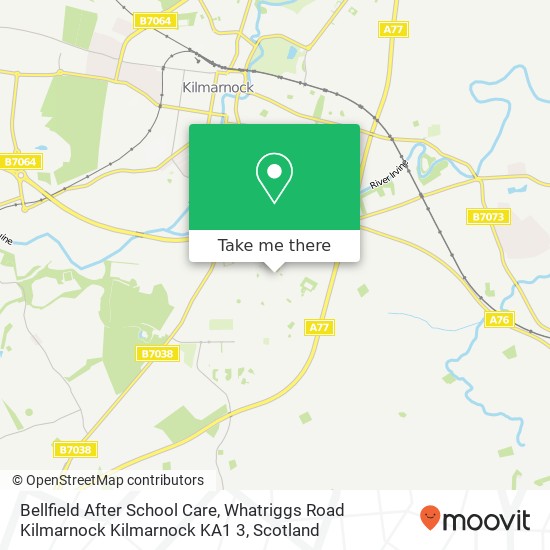 Bellfield After School Care, Whatriggs Road Kilmarnock Kilmarnock KA1 3 map