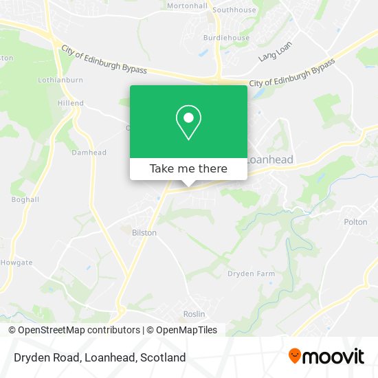Dryden Road, Loanhead map