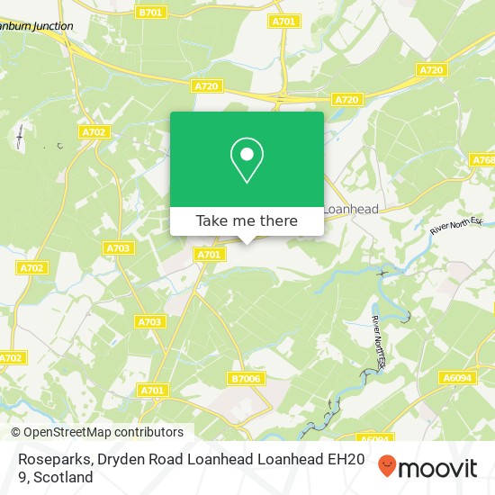 Roseparks, Dryden Road Loanhead Loanhead EH20 9 map