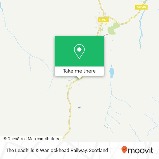The Leadhills & Wanlockhead Railway map