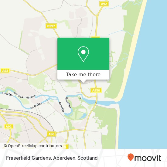 Fraserfield Gardens, Aberdeen map